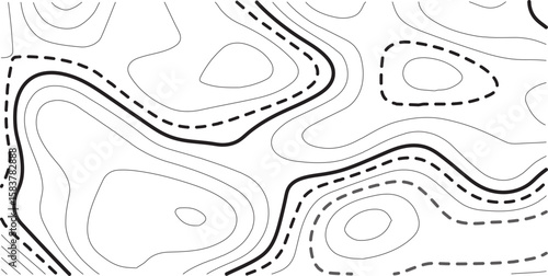 Topographic map background geographic line map with elevation assignments. Modern design with White background with topographic wavy pattern design.paper texture Imitation of a geographical map shades