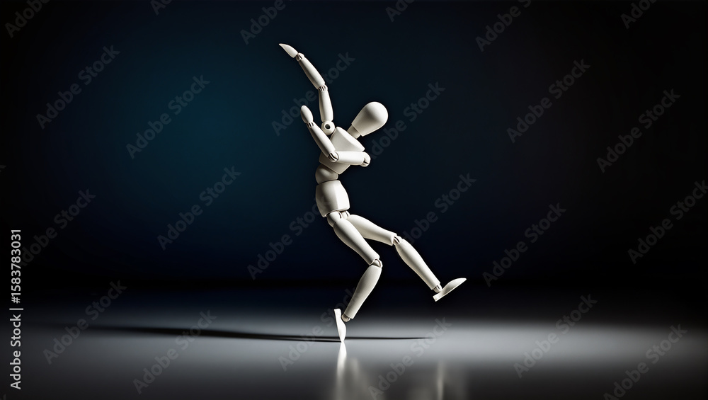 Obraz premium ballet dancer silhouette
