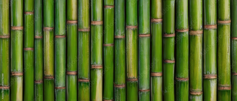 Fototapeta premium The beautiful texture of bamboo creating a serene natural backdrop.