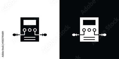 Dialysis icon black and white. Simple glyph icons.
