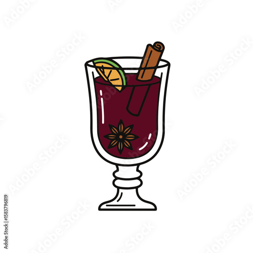 Illustration of a warm and comforting drink.