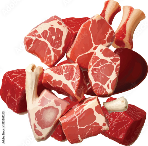 raw meat