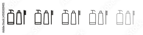 hygiene kit icon with editable stroke eps 10 vector illustration. Outline drawing.