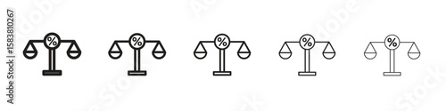 Economies of scale icon with editable stroke eps 10 vector illustration. Outline drawing.