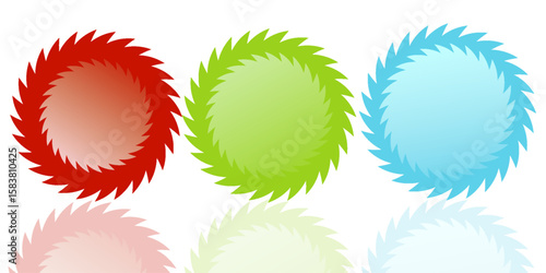 Vector glass star shapes.eps 10.