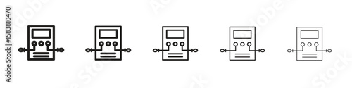 Dialysis icon with editable stroke eps 10 vector illustration. Outline drawing.
