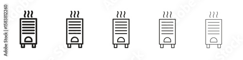 Air purifier icon with editable stroke eps 10 vector illustration. Outline drawing.