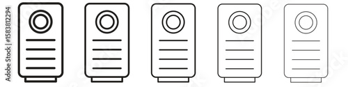 Air purifier icon with editable stroke eps 10 vector illustration. Outline drawing.