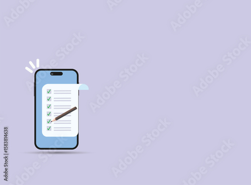  To do checklist on mobile phone 