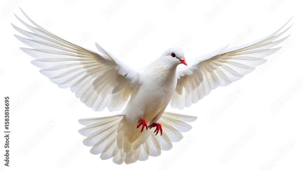 Fototapeta premium white dove flying