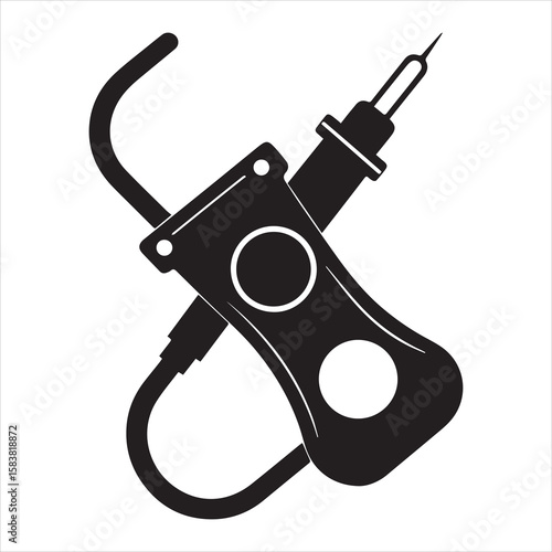 clamp meter black icon