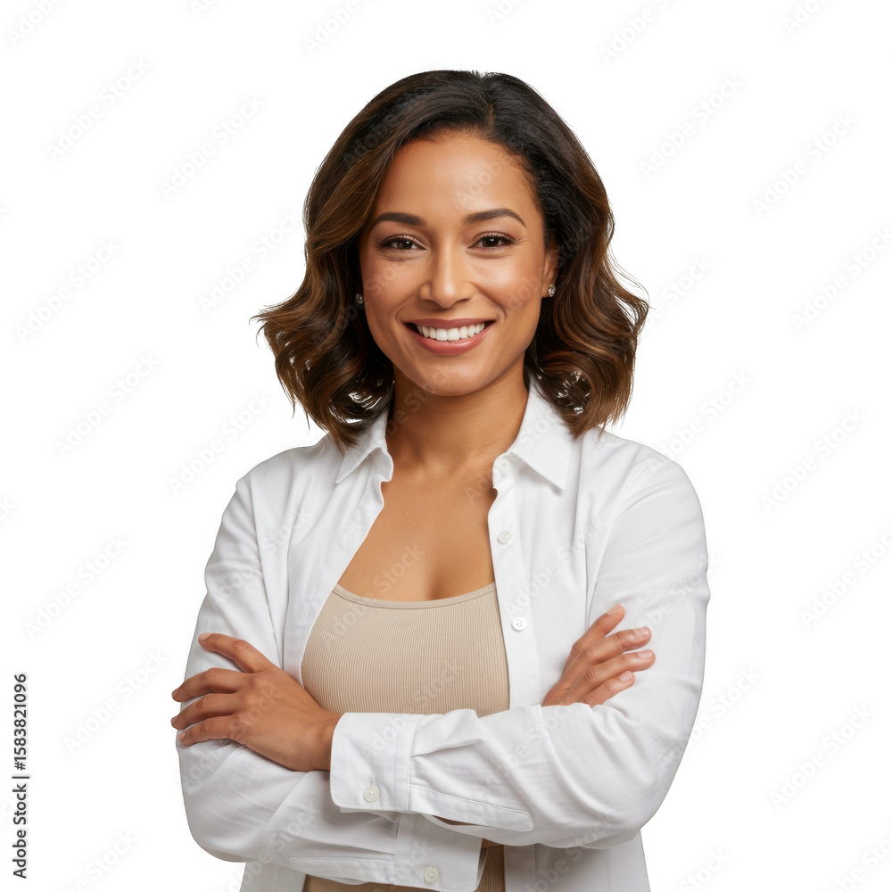 Smiling woman isolated on transparent background Smiling woman isolated on transparent background