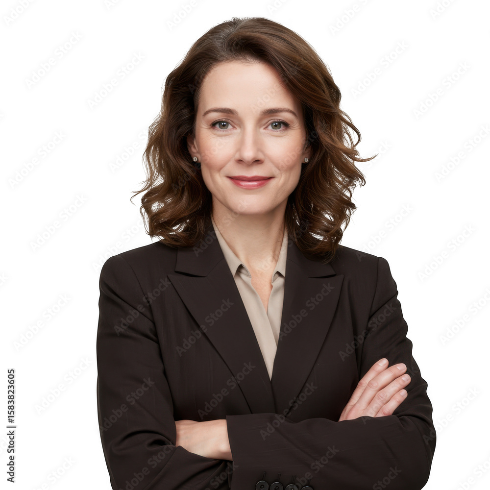 Professional woman smiling isolated on transparent background Professional woman smiling isolated on transparent background