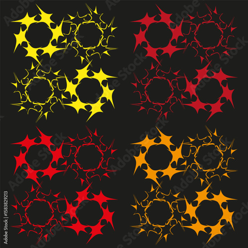 Gear wheel pattern. Industrial machine element. Mechanical cog design. Vector engineering symbol.