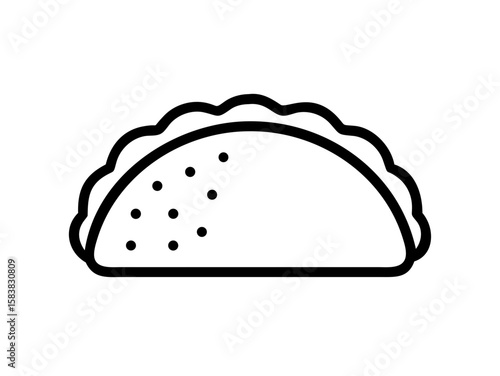 taco icon vector illustration