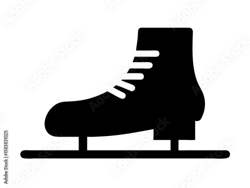 Ice skate Vector Icon design