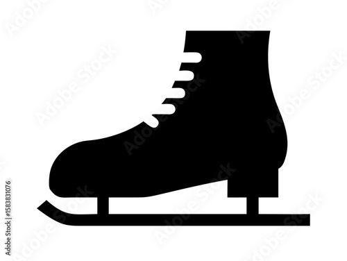Ice skate Vector Icon design