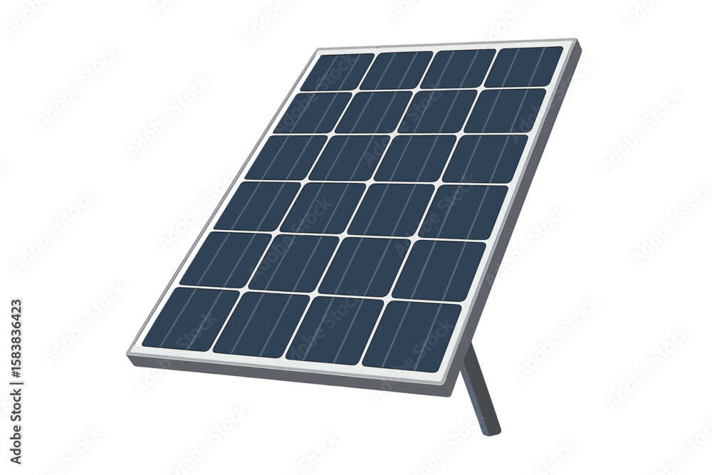 Solar Panel Vector Illustration, Renewable Energy Technology, Isolated Transparent Background, Clean Power Generation, Sustainable Electricity Concept, Modern Photovoltaic Cell Design Solar Panel Vector Illustration, Renewable Energy Technology, Isolated Transparent Background, Clean Power Generation, Sustainable Electricity Concept, Modern Photovoltaic Cell Design