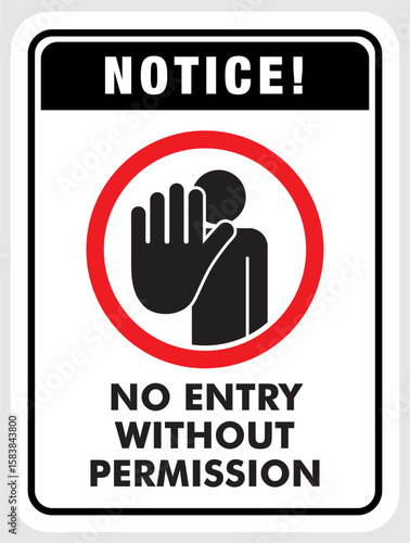 no entry without permission