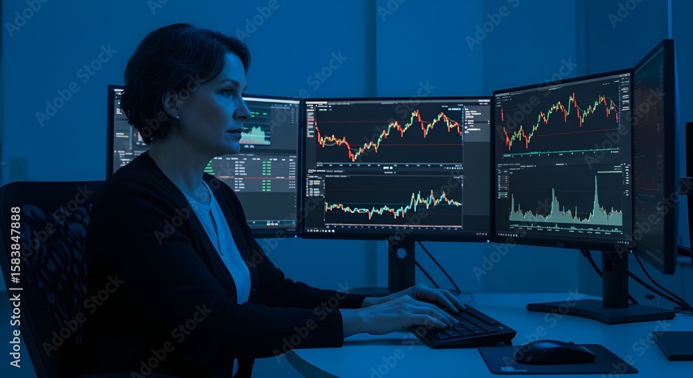 Trader Analyzing Crypto Charts Trader Analyzing Crypto Charts