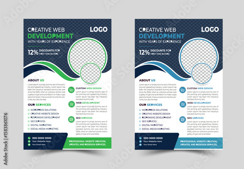 Creative professional a4 flyer, flyer template layout design, business flyer template design