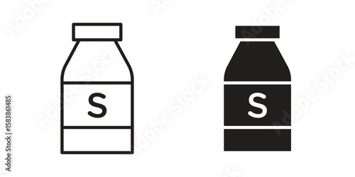 Solvent icon vector illustration on a transparent background.