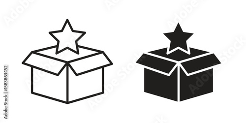 New product icon vector illustration on a transparent background.