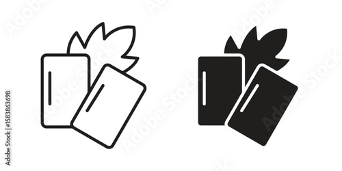 Mint gum icon vector illustration on a transparent background.