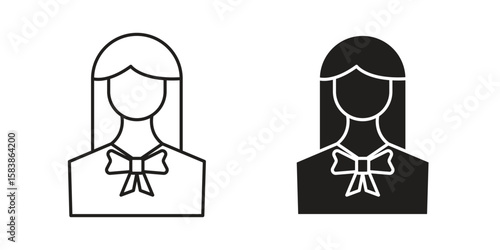 Lawyer icon vector illustration on a transparent background.