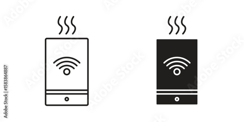 Humidifier icon vector illustration on a transparent background.