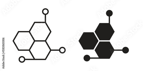 Hormones icon vector illustration on a transparent background.