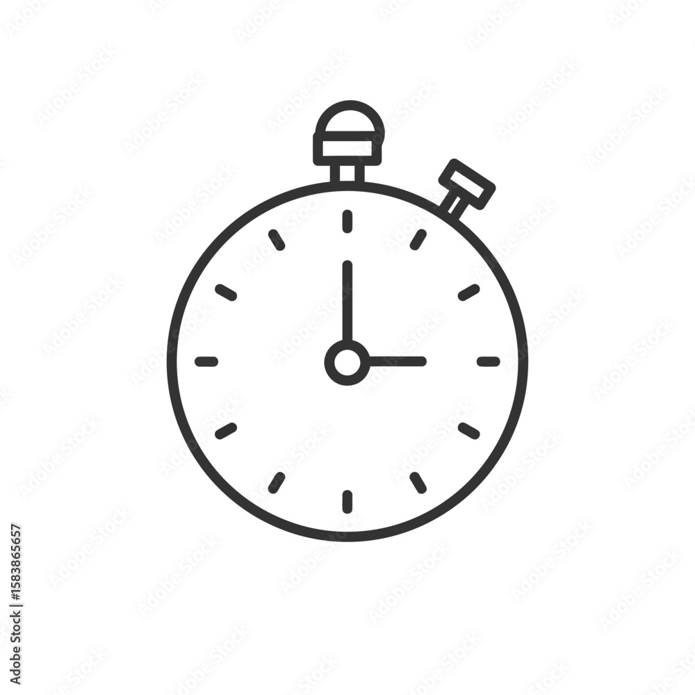Stopwatch Vector Icon Timekeeping Illustration for Speed and Precision, Depicting Efficient Time Management and Tracking Stopwatch Vector Icon Timekeeping Illustration for Speed and Precision, Depicting Efficient Time Management and Tracking