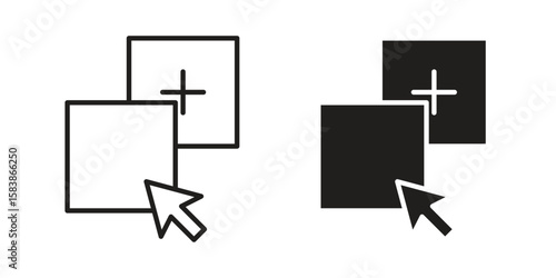 Drag and drop icon vector illustration on a transparent background.