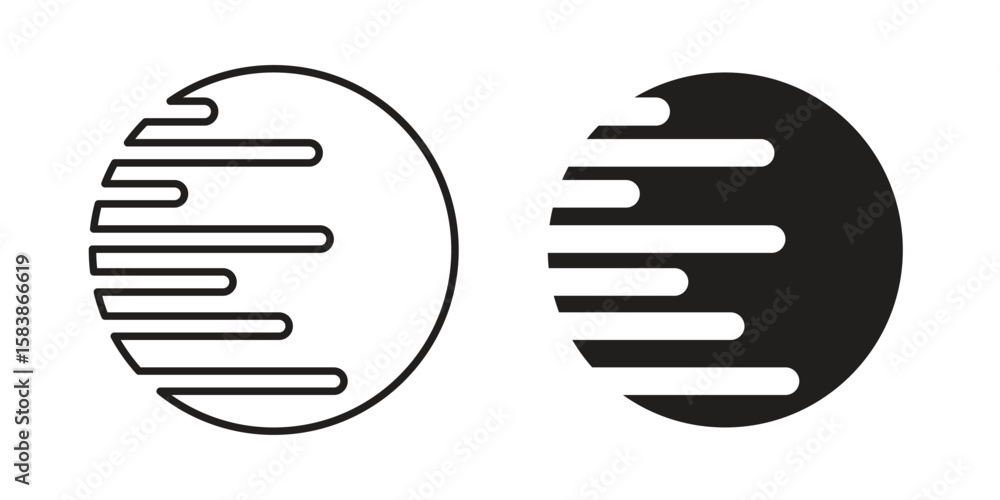 Death star icon vector illustration on a transparent background.