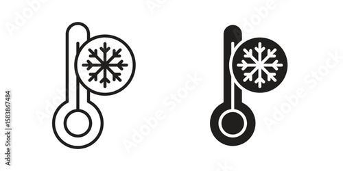 Cold icon vector illustration on a transparent background.