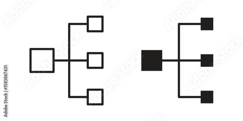 classification icon vector illustration on a transparent background.