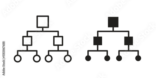 classification icon vector illustration on a transparent background.