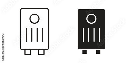 Air purifier icon vector illustration on a transparent background.