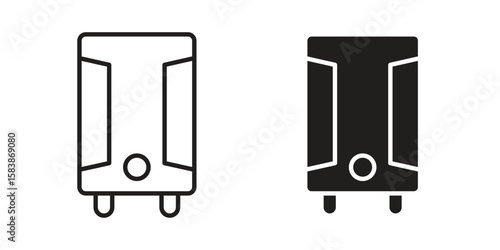 Air purifier icon vector illustration on a transparent background.