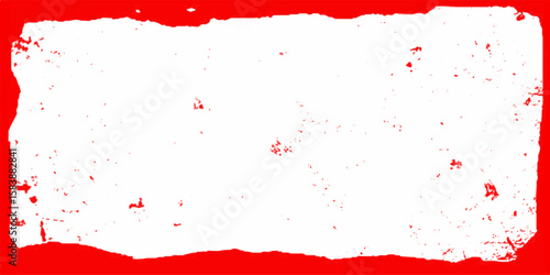 red grunge background frame grunge.transparent realistic red paint and ink splash frame