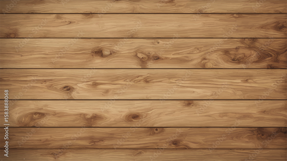 Fototapeta premium Close-up of a seamless wooden panel background. Natural wood texture. Wooden planks. Wood grain pattern.