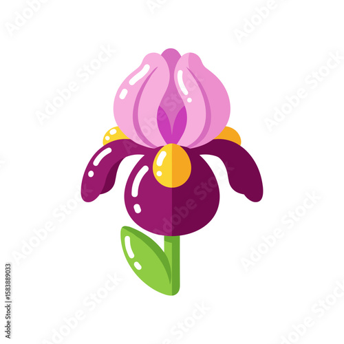 Iris – Jelly Candy Vector Icon from Set03