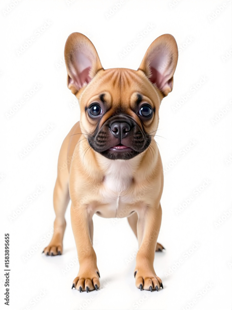 a fawn French Bulldog puppy a fawn French Bulldog puppy