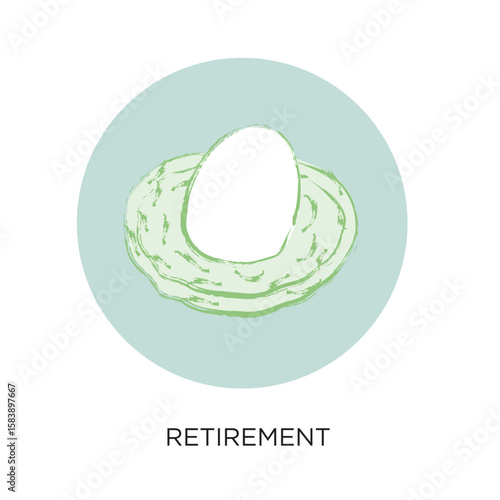 Vector Illustration of Retirement Planning and Savings