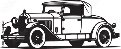 Vintage automobile classic roadster vintage car classic car