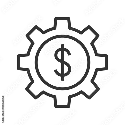 Payment options outline vector icon
