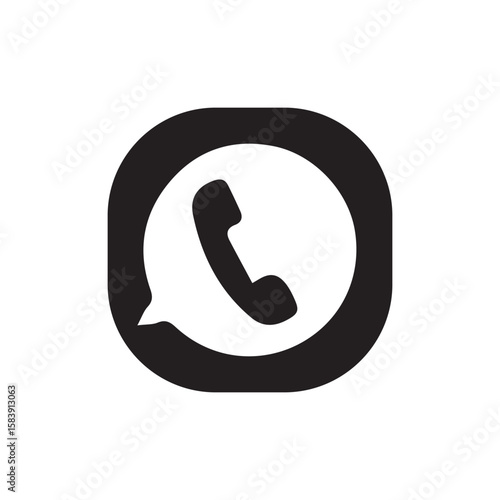 Whatsapp social media icon vector 