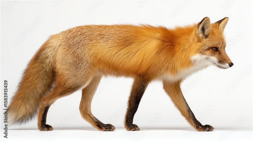 Obraz premium Red fox in profile