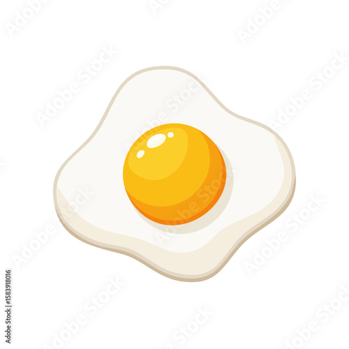 A freshly fried egg, a delightful breakfast or brunch option, is ready to be enjoyed. The egg yolk is perfectly golden, surrounded by a cooked white and inviting look