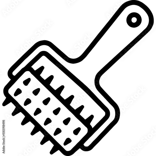 Pastry docker roller outline icon vector